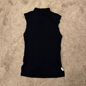 Free People Mock Neck Ribbed Tank Top